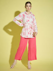 Rayon Printed Women's 2 Piece Outfits |Shirt Palazzo Set| Co-Ord Set-3385