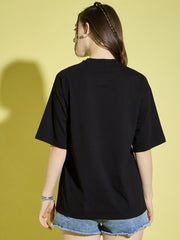 Cotton Half Sleeve Oversized Drop Shoulder Baggy Fit Women T-Shirts-3404-3405