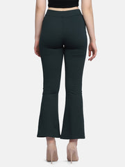 Lycra Full Length Front Slit Women Trouser Pant-2951-2957