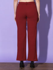 Carrera Full Length Women Formal Trousers and Pants-3300