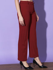 Carrera Full Length Women Formal Trousers and Pants-3296