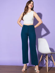 Carrera Full Length Women Formal Trousers and Pants-3300