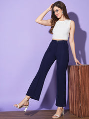 Carrera Full Length Women Formal Trousers and Pants-3296