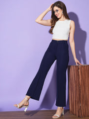 Carrera Full Length Women Formal Trousers and Pants-3300