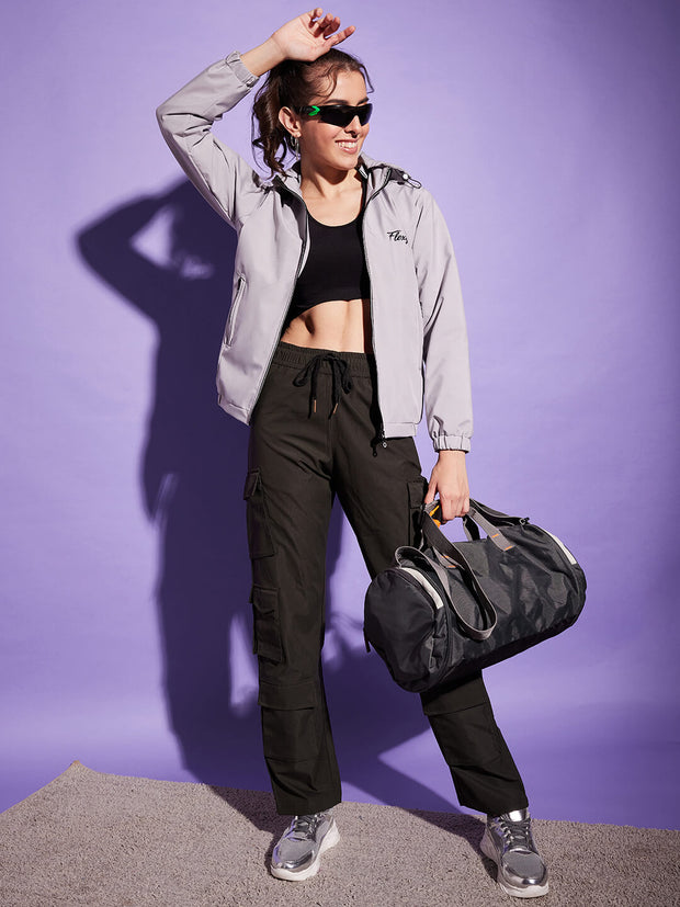 Waterproof Windcheater Jacket with Hoodie For Women-3351