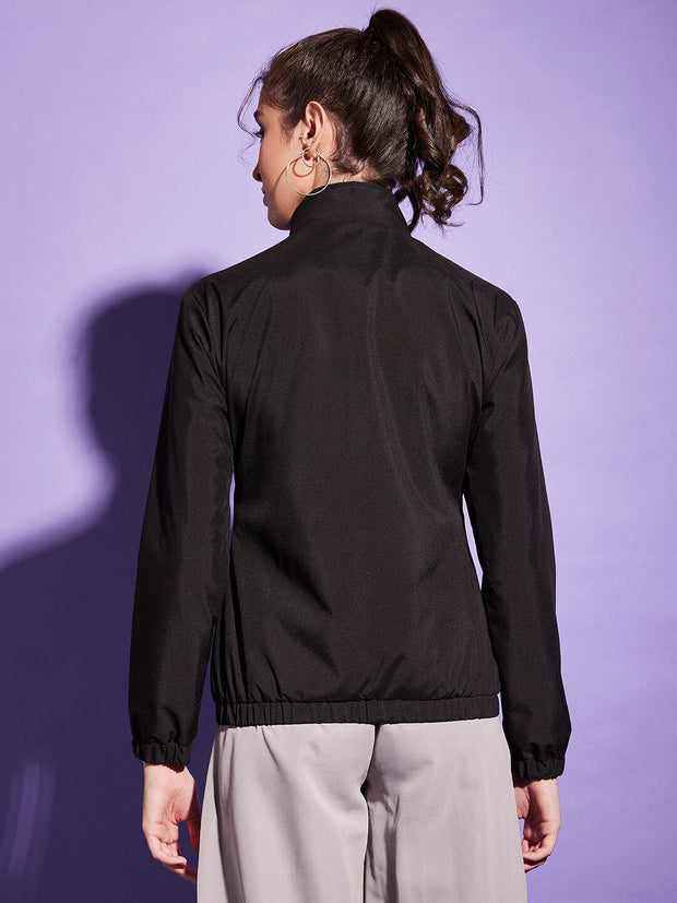 Waterproof Windcheater Jacket with Hoodie For Women-3351