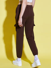Lycra Blend Women Relaxed Fit Jogger Pant With Pockets-3523-3523