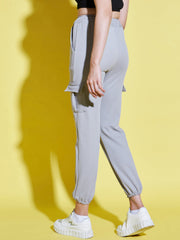Lycra Blend Women Relaxed Fit Jogger Pant With Pockets-3523-3523