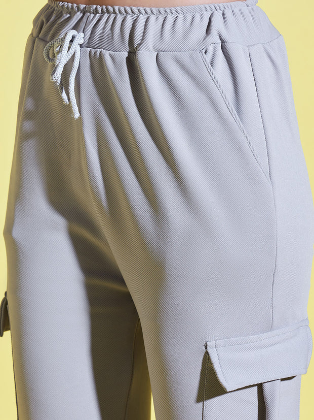 Lycra Blend Women Relaxed Fit Jogger Pant With Pockets-3523-3523