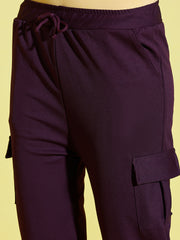 Lycra Blend Women Relaxed Fit Jogger Pant With Pockets-3523-3523