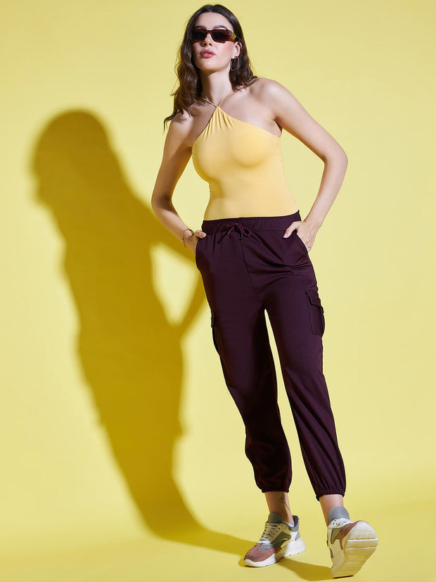 Lycra Blend Women Relaxed Fit Jogger Pant With Pockets-3523-3523