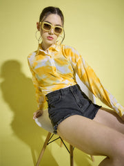 Tie & Dye Oversized Women Shirt | Casual Shirts-3378-3380