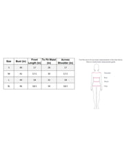 Striped Cotton Crop Shirt with Stylish Pocket for Women-3614-3615