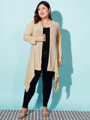 Solid Women Plus Size Long Shrug-1968PLUS