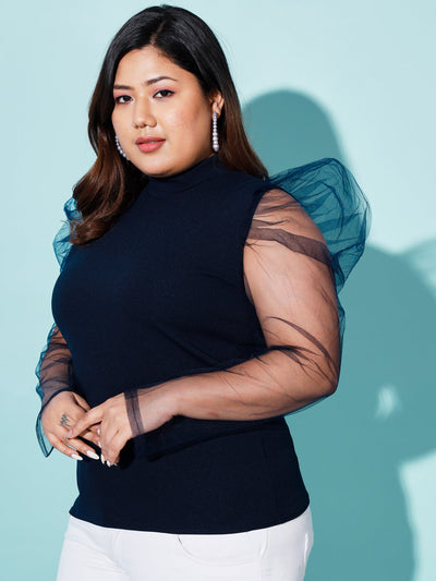 Plus Netted Tops PLUS SIZE TOPS