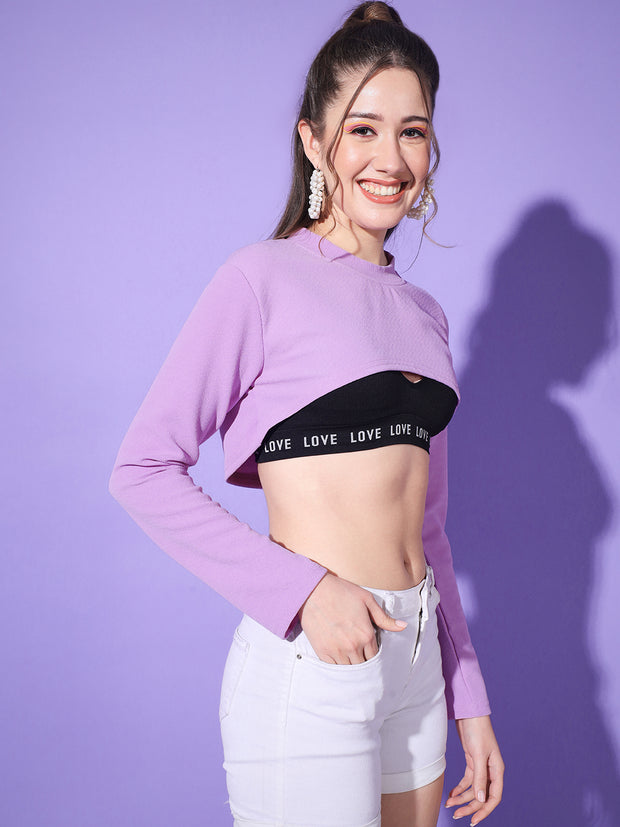 Round Neck Stylish Women Bust Crop Top-3126-3131