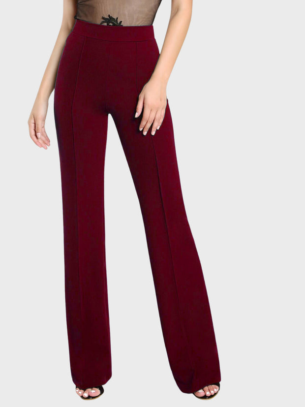 Lycra Full Length Women Trouser Pant-3113