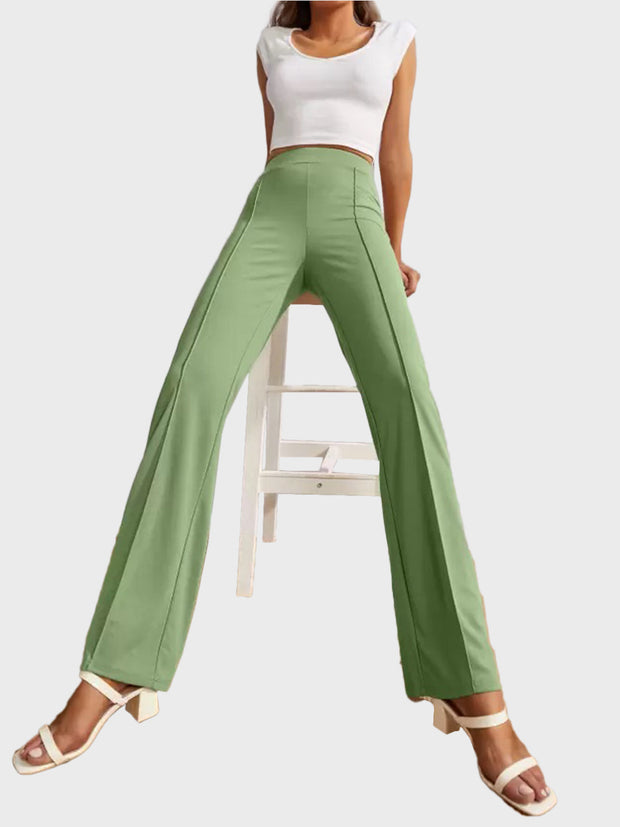 Lycra Full Length Women Trouser Pant-3115