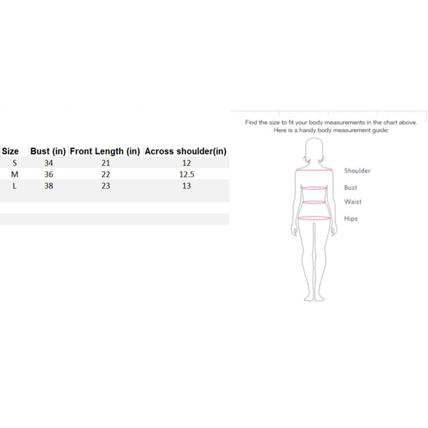 Net top size chart