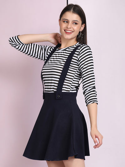 DUNGAREE-Women Dungaree Dress with Top