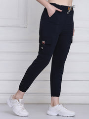 Navy Toko Lycra Jogger Pant For Women-2776