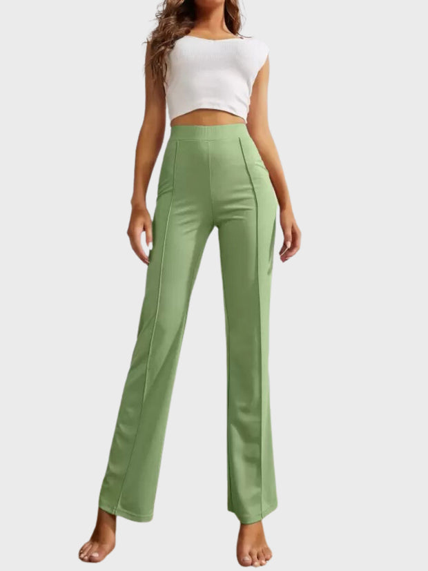 Lycra Full Length Women Trouser Pant-3113