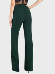 Lycra Full Length Women Trouser Pant-3117