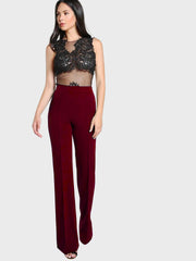 Lycra Full Length Women Trouser Pant-3117