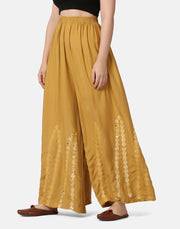 Rayon Full Length Women Wide-Leg Palazzo Pant-2901-2906