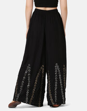 Rayon Full Length Women Wide-Leg Palazzo Pant-2901-2906