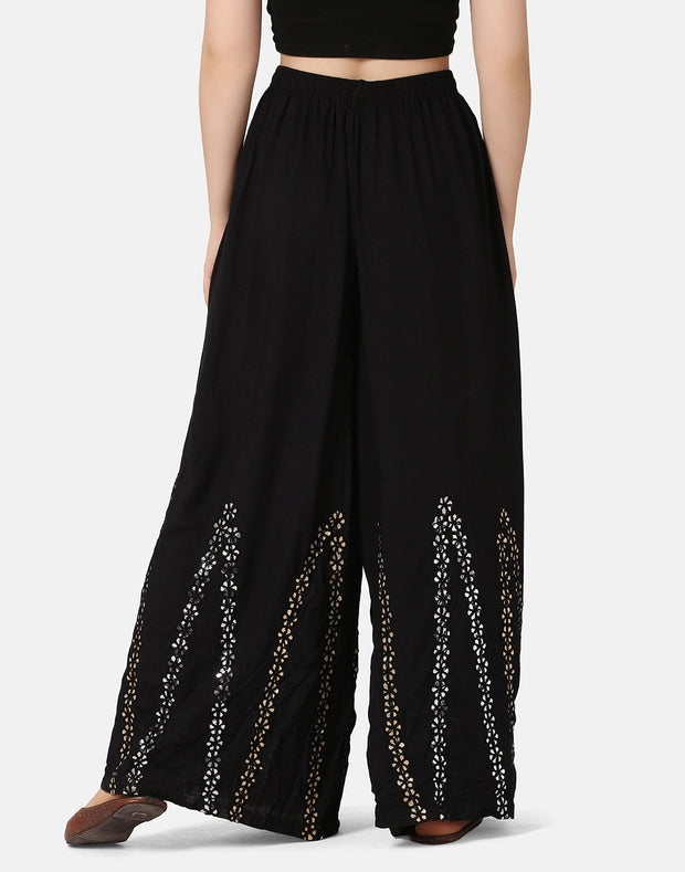 Rayon Full Length Women Wide-Leg Palazzo Pant-2905-2906