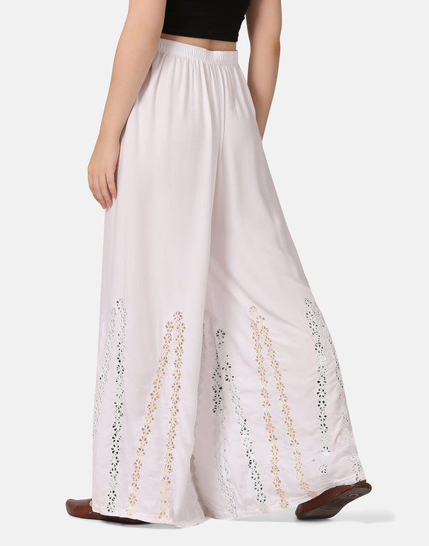 Rayon Full Length Women Wide-Leg Palazzo Pant-2901-2906