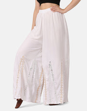 Rayon Full Length Women Wide-Leg Palazzo Pant-2903-2906