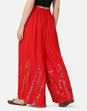 Rayon Full Length Women Wide-Leg Palazzo Pant-2901-2906