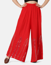 Rayon Full Length Women Wide-Leg Palazzo Pant-2901-2906