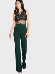 Lycra Full Length Women Trouser Pant-3115