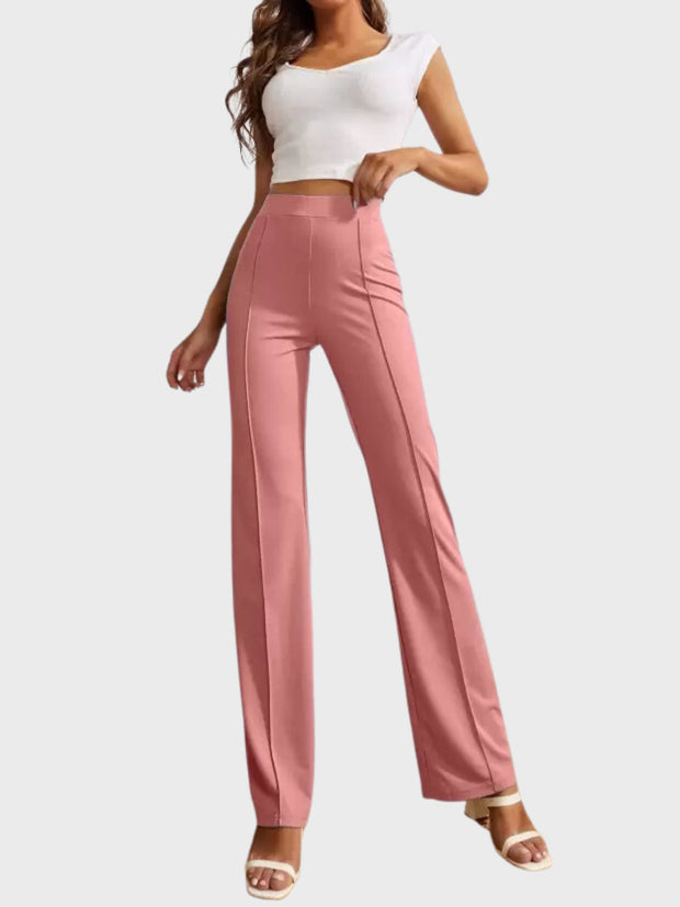 Lycra Full Length Women Trouser Pant-3114