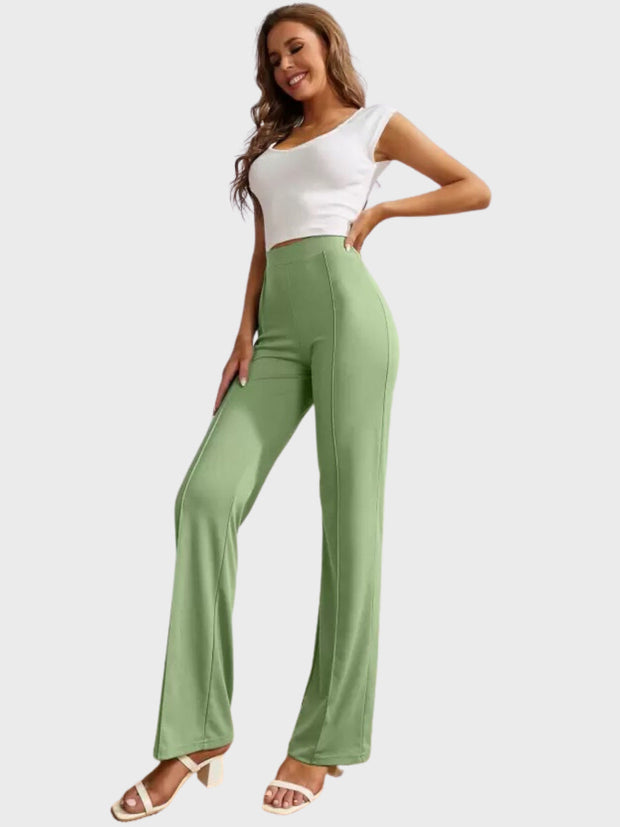 Lycra Full Length Women Trouser Pant-3116