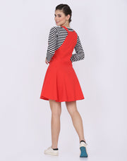 Gajri Dungaree Skirt with Striped Top-2023