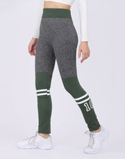 Modal Lycra Green Grey Skinny Fit Tight Trouser Pant-2594