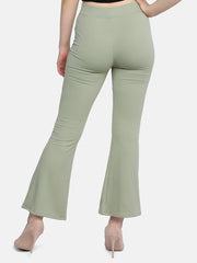 Lycra Full Length Front Slit Women Trouser Pant-2951-2957