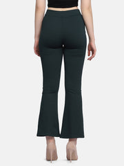 Lycra Full Length Front Slit Women Trouser Pant-2953-2957