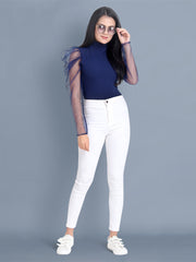 Navy Carrera Solid Net Top-2450