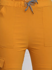 Yellow Toko Lycra Jogger Pant For Women-2773