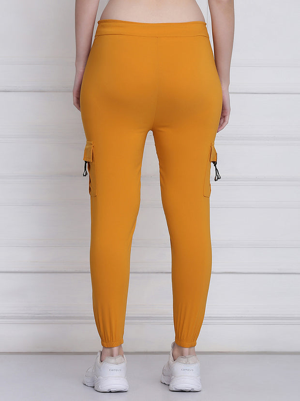 Yellow Toko Lycra Jogger Pant For Women-2773