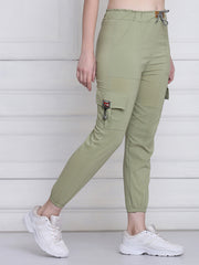 Light Green Toko Lycra Jogger Pant For Women-2774