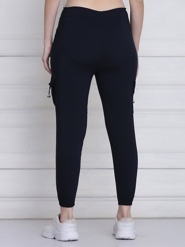 Navy Toko Lycra Jogger Pant For Women-2776