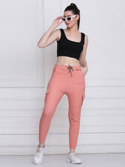 Gajri Twill Lycra Women Cargo Pant-2788