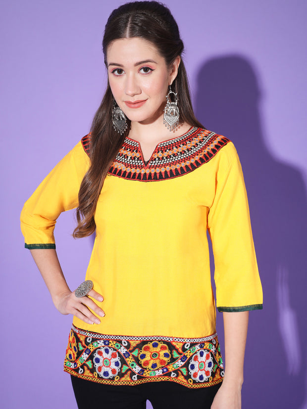 Women Indian Kurti Pakistani Kurta Short Embroidered Soft Rayon Tunic Top  Dress | eBay