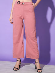 Solid Lycra Women Trouser Pant-3144